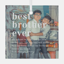 Bester Bruder je | Angebot und Foto Ornament Aus Glas