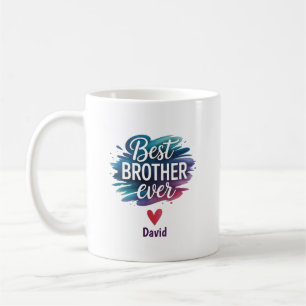 Bester Bruder je Tasse Personalisiertes Geschenk