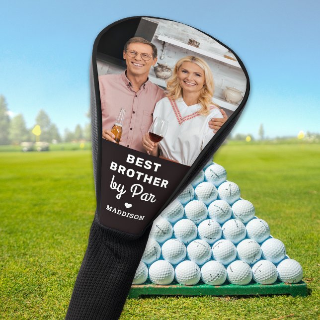 Bester BRUDER nach Par Birthday Custom Foto Golf Headcover (Von Creator hochgeladen)