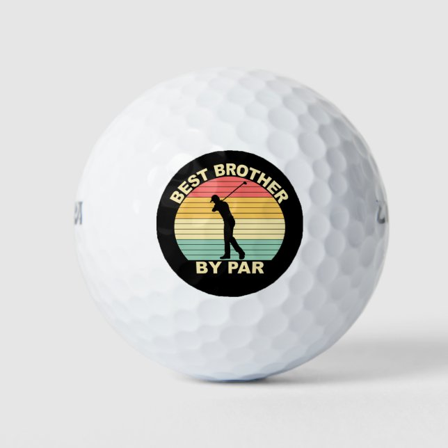 Bester Bruder nach Par - Golfspielen Golfball (Vorderseite)