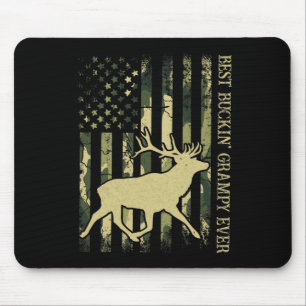 Bester buckender Opa ever Camo Amerikanische Flagg Mousepad