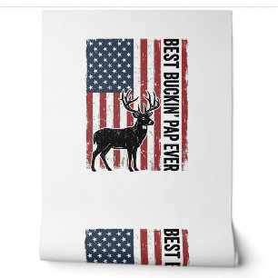 Bester Buckin Pap Aller Hirsch Flagge Vintage Vect Tapete