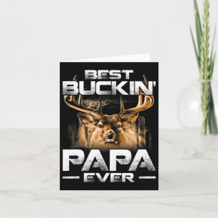 Bester Buckin' Papa Ever Shirt Hirschjagd Bucking Karte