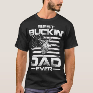 Bester Buckin-Vater je amerikanische Flagge T-Shirt