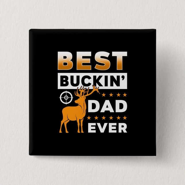Bester Buckin-Vater je Button (Vorderseite)