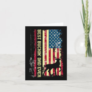 Bester Buckin Vater je Patriotic Jäger Geschenkjag Karte