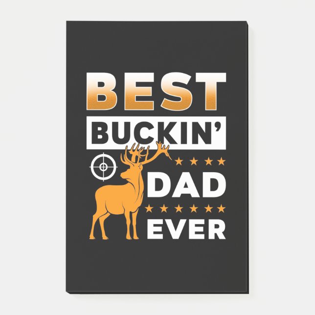 Bester Buckin-Vater je Post-it Klebezettel (Vorderseite)