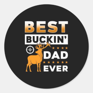 Bester Buckin-Vater je Runder Aufkleber