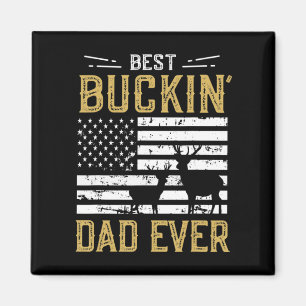 Bester Buckin-Vater je Spaß Geschenk Hirsch Jäger Magnet