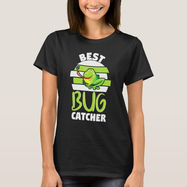 Bester Bug-Fänger Süße Frosch Programmierer T-Shirt (Vorderseite)