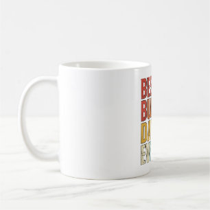 Bester Bulldoggen-Vater Aller Zeiten Vintage Gravu Kaffeetasse