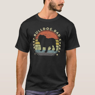 Bester Bulldoggen-Vater überhaupt Daddy Hundeliebh T-Shirt