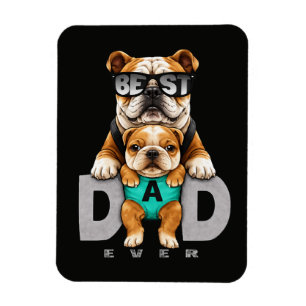 Bester Bulldoggen-Vater überhaupt – Süßer Bulldogg Magnet