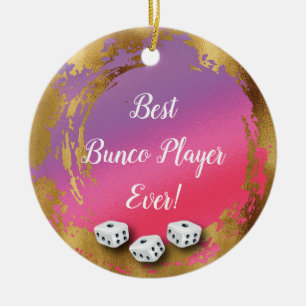 Bester Bunco-Player je Girl-Chic Keramik Ornament