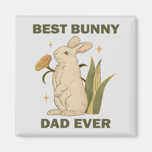 Bester Bunny-Vater Aller Zeiten Vatertag Humor Spr Magnet