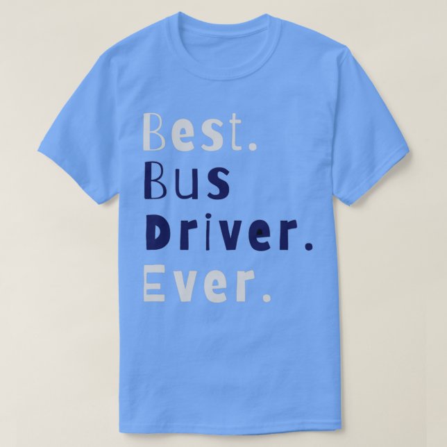 Bester Busfahrer je 7 T-Shirt (Design vorne)