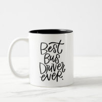 Bester Busfahrer je Zwei-Tonen-Kaffee-Tasse