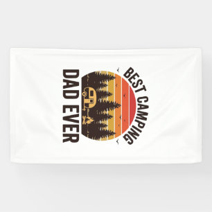 Bester Camping-Vater Aller Zeiten Vintage Camping Banner