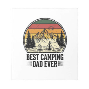 Bester Camping-Vater Aller Zeiten Vintage Outdoor- Notizblock
