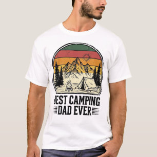 Bester Camping-Vater Aller Zeiten Vintage Outdoor- T-Shirt