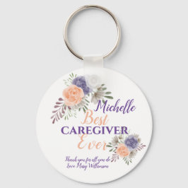 Bester Caregiver-Aufschlag Bloral Custom Schlüsselanhänger