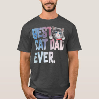 Bester Cat Vater Ever Cat Liebhaber Der sonnige Va T-Shirt