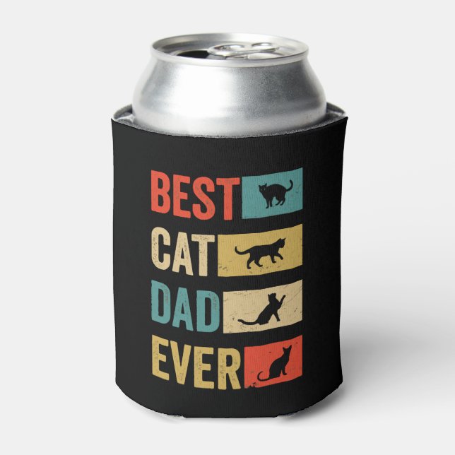 Bester Cat Vater Ever Cat Lovers Cat Vater Dosenkühler (Kanne Vorderseite)