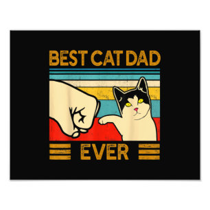 Bester Cat Vater Ever Funny Cat Daddy Fotodruck