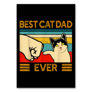 Bester Cat Vater Ever Funny Cat Daddy Tischnummer