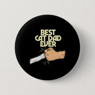 Bester Cat Vater Ever Funny Kitten Pet Lover Besit Button
