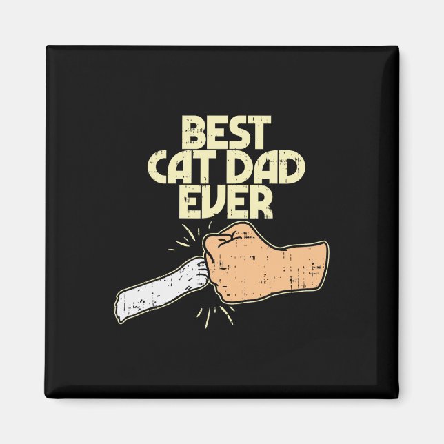 Bester Cat Vater Ever Funny Kitten Pet Lover Besit Magnet (Vorne)