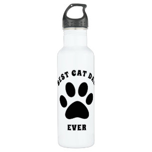 Bester Cat-Vater je benutzerdefinierten Text Perso Edelstahlflasche