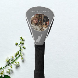 Bester Cat Vater je benutzerdefiniertes Foto - Dun Golf Headcover