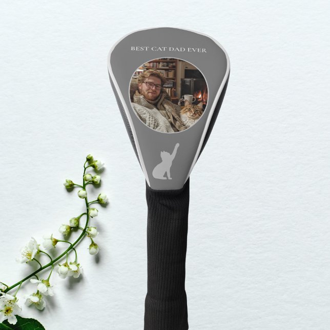 Bester Cat Vater je benutzerdefiniertes Foto - Dun Golf Headcover (Von Creator hochgeladen)