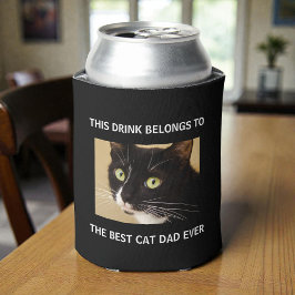 Bester Cat Vater je benutzerdefiniertes Foto Schwa Dosenkühler