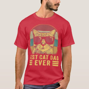 Bester Cat Vater je Bump Fit Father's Day Geschenk T-Shirt
