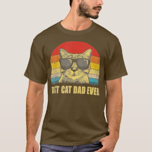 Bester Cat Vater je Bump Fit Father's Day Geschenk T-Shirt