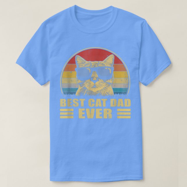 Bester Cat Vater je Bump Fit Father's Day Geschenk T-Shirt (Design vorne)