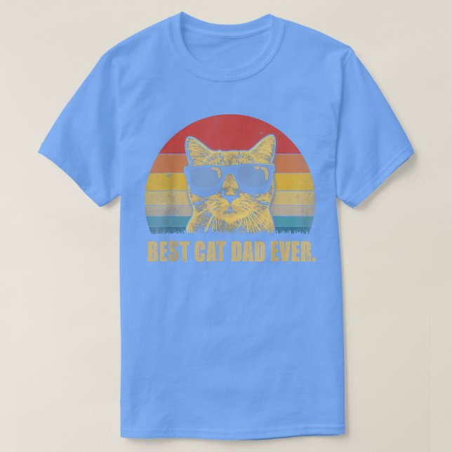 Bester Cat Vater je Bump Fit Father's Day Geschenk T-Shirt (Design vorne)