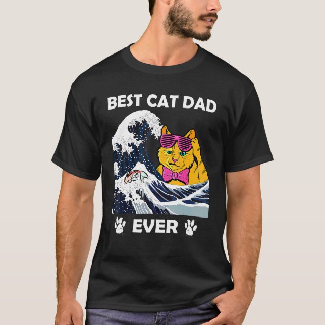 Bester Cat Vater je Cat Daddy T-Shirt (Vorderseite)