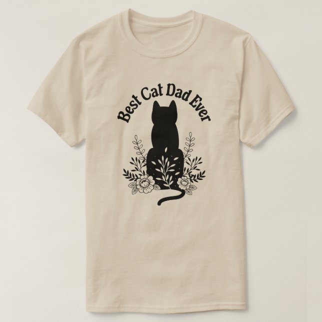 Bester Cat Vater je Cat Lover Geschenk T-Shirt (Design vorne)