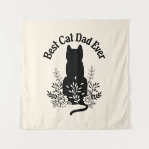 Bester Cat Vater je Cat Lover Geschenk Wandteppich