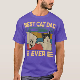 Bester Cat Vater je Cat Pater Lover Vintager Stil  T-Shirt