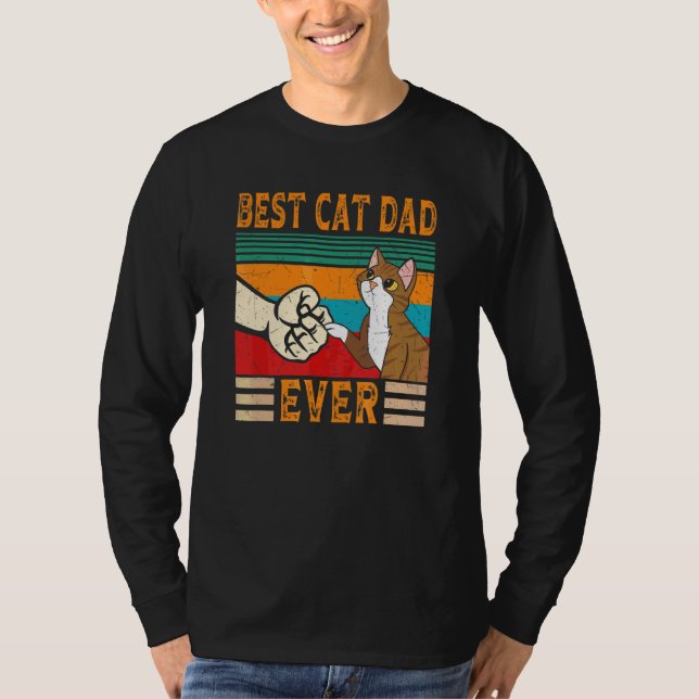 Bester Cat Vater je Cat Vater 4 T-Shirt (Vorderseite)