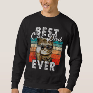 Bester Cat Vater je Daddy Vatertag Vatertag Vatert Sweatshirt