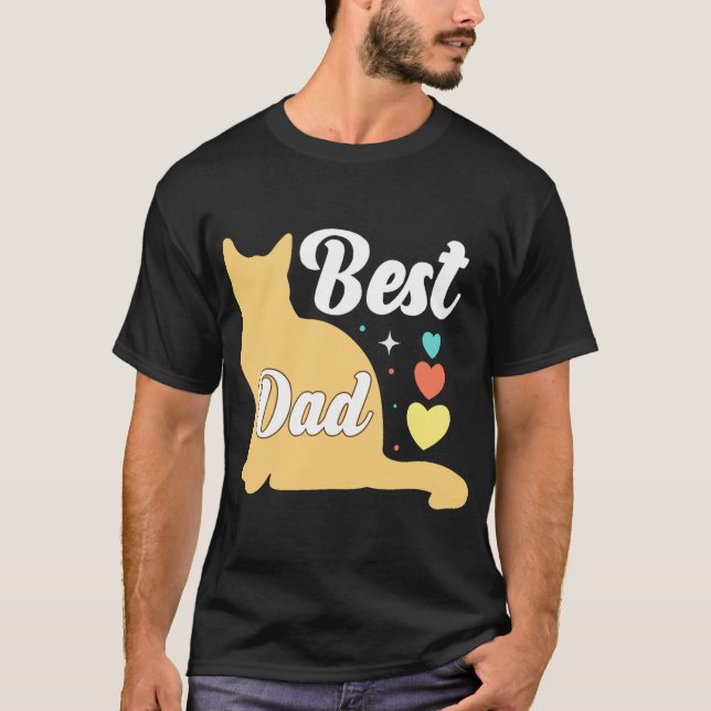 Bester Cat-Vater je: Ein Purffact-Geschenk T-Shirt (Vorderseite)