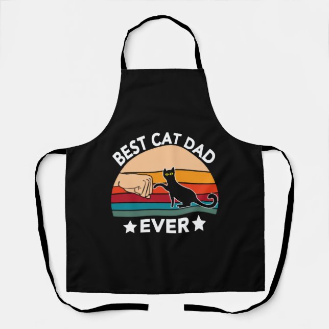 Bester Cat Vater je Faust Bump Schürze (Vorderseite)