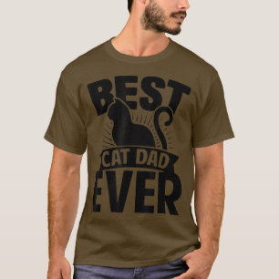 Bester Cat Vater je Funny Cat Daddy Vatertag T-Shirt