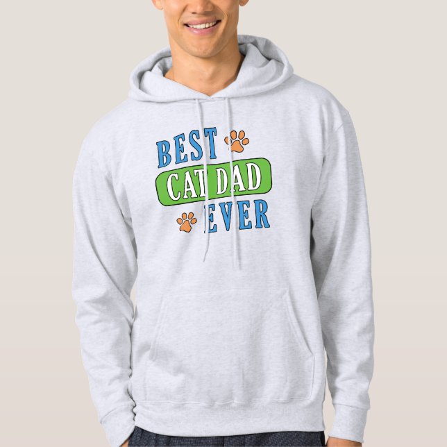 Bester Cat Vater je Hoodie (Vorderseite)