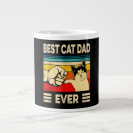 Bester Cat Vater je Jumbo-Kaffee-Tasse Jumbo-Tasse